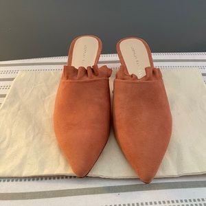 Pink Suede Loeffler Randall shoes